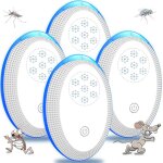 Ymyny - anti moustique ultrason prise, ultrason souris mouche 4 paquets, appareil repulsif souris efficace ...