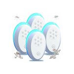 Anti moustique ultrason prise, ultrason souris mouche 4 paquets, appareil repulsif souris efficace pour ...