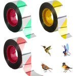 Anti pigeon pour balcon, paquet de 3 ruban anti oiseaux, ruban effaroucheur oiseaux, 2. 4cm100m bande ...
