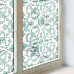 Anti regard film pour fen�tre 100x100 vitrail coll�s sur le verre d�coratif adh�sif pour chambre cuisine ...