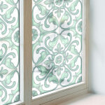 Anti regard film pour fen�tre 50x100 cm vitrail coll�s sur le verre protection pvc pour chambre cuisine ...