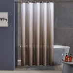 Rideau de douche anti moisissure tissu lavable en machine rideau de bain textile imperméable en polyester ... Rideau de douche anti moisissure tissu lavable en machine rideau de bain textile imperméable en polyester ...