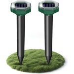 Anti taupe contre, anti taupe solaire vibration et ultrasons, respectueux des animaux, efficace contre ...