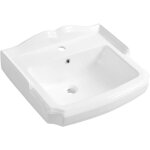 Aqualine - antik - lavabo 58x47 cm, avec un trou pour robinet, blanc ak102
