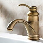 Ulisem - antique retro robinet de bain bassin europen chaud et froid lavabo de la salle de bains mitigeur ...