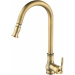 Antique robinet de cuisine laiton ?retro mitigeur en laiton?antique robinet extractible, robinet cuisine ...