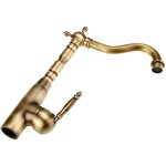 Antique style r�tro en laiton massif cuisine salle de bains bassin vier robinet chaud froid tuyaux m�langeur ...