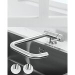 Anycee max - mitigeur cuisine rabattable, robinet cuisine pliable avec 2 jets � choix avec bec orientable ...