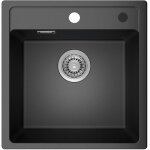 Anycee max - vier de cuisine en granit, 45 x 46 cm, � poser, avec siphon, bonde et trop - plein