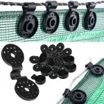100 pices clips pour toile d'ombrage, clips de fixation pour bache, clip spcial avec ?illet en plastique, ...