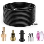 Aougo - 15m déboucheur de canalisations pour nettoyeur haute pression kärcher / bosch / lavor, sonde ... Aougo - 15m déboucheur de canalisations pour nettoyeur haute pression kärcher / bosch / lavor, sonde ...