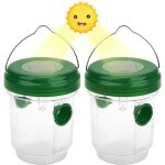 Aougo - 2 pices  gupes solaire avec lumire led, piges  insectes, attrape anti - insectes pige ...