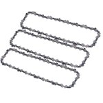 Lot de 3 chanes et 1 guide pour trononeuse sur perche, 40 maillons et guide de 29cm, compatible avec ...