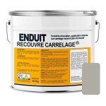 Enduit carrelage effet b�ton, salle de bain, cuisine, recouvre les joints, lisse et d�core, sans sous ...
