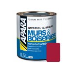 Peinture int�rieure couleur, acrylique satin�e a41b3a 0. 5 litre