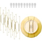 Apex lot de 10 supports muraux pour assiettes, en acier inoxydable, compatibles support pour vaisselle ...