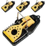 Apex 4pcs pi�ge � rats professionnel r�utilisables, pi�ge souris avec bo�te � app�ts, tapette convient ...