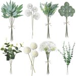 Apex 55pcs fleurs artificielles, bouquet fleur artificielle branches fausse fleur decoration diy plantes ...