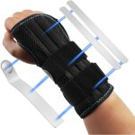 Apex attelle poignet r�glable avec 3 �clisses m�talliques pour aider le canal carpien et soulager et ...