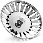 Apex cr�pine d'�vier de cuisine am�lior�e, cr�pine en acier inoxydable, bouchon de vidange de rechange ...