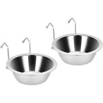 Apex lot de deux gamelles pour animaux de compagnie, gamelles en acier inoxydable, adapt�es aux petits ...