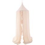 Apex �l�gant ciel de lit pour lit b�b� et berceau - moustiquaire en dentelle et tulle avec pompons, tente ...