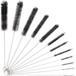 Apex ensemble de 12 brosses de nettoyage longues, brosse pour tubes et becs de bouilloire, goupillon ...