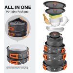 Apex ensemble de cuisine de camping l�ger comprenant une bouilloire, des casseroles, des po�les, des ...