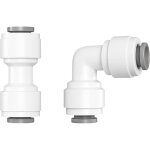 Apex ensemble de raccords pour tuyau en deux parties : raccord droit 1 / 4 pouce, coude � connexion rapide ...