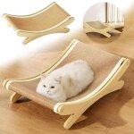 Apex lit griffoir en sisal pour chat avec tapis en sisal, chaises en sisal pour chats, lit sur�lev� pour ...