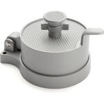 Apex ce moule � hamburger ajustable, en aluminium, permet de r�aliser des galettes de 1 / 4 de livre ...