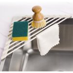 Apex petit �gouttoir � vaisselle triangulaire enroulable avec rev�tement en silicone et cadre en acier ...