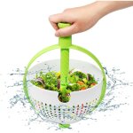 Apex petite essoreuse � salade, panier de vidange rotatif rapide et facile, filtre de lavage de l�gumes ...