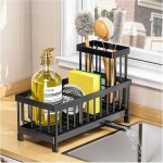 Apex porte - �ponge pour �vier de cuisine, organisateur de comptoir en acier inoxydable 304 antirouille, ...