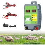 Appareil de cl�ture �lectrique 10km, electrificateur secteur pour �levage d'animaux cheval vache moutons ...