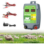 Appareil de cl�ture �lectrique 10km, electrificateur secteur pour �levage d'animaux cheval vache moutons ...