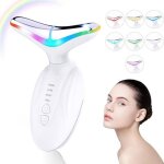 Appareil de massage facial anti - rides appareil de massage visage et nuque face massager avec 4 modes ...