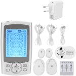 Appareil de massage tens rechargeable 24 modes - stimulation musculaire par impulsions - pour dos, genoux, ...