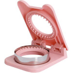 Appareil � sandwichs avec scelleuse et d�coupeuse, appareil � sandwichs - couleur : rose, rond