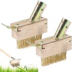 Applicable 2 pi�ces balai m�tallique en acier, enlever mauvaise herbe brosses � joints en acier balai ...