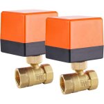 Applicable 2 pices vanne motorisee 2 voies electrovanne motorise dn20 3 / 4 pouces ac 230v laiton vanne ...