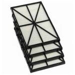 �tre applicable lot de 4 panneaux filtres pour robot tiger shark - rcx70101pak2 - noir accessoire pour ...