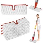 Applicable 5 pi�ces pour vileda spray balai recharge kit, 2 en 1 microfibres r�utilisable pour vileda ...