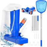 Applicable aspirateur piscine avec puisette de surface piscine, 2024 kit d'entretien de piscine aspirateur ...
