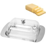 Applicable beurrier, bote  beurre, boite a beurre pour frigo, beurrier inox, capacit pour 250 g de ...