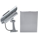 Applicable camra de vidosurveillance factice  nergie solaire avec dtecteur de mouvement et lampes ...