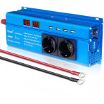 Applicable convertisseur 12v 220v pur sinus 1500w 3000w onduleur de puissance pur sinus 2 led 2 prises ...