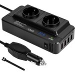 Applicable convertisseur 12v cc � 230v ca 200w, prise allume cigare transformateur de tension avec 2 ...