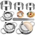 Applicable moule ravioli, 7 pi�ces acier inoxydable ravioli maker et ravioli cutter kit, moule � dumplings, ...