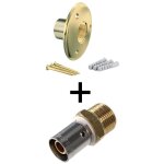 Applique pour fixation de robinet de jardin - tube per Ø12 - raccord à sertir m 1 / 2' (15 / 21) arcanaute ... Applique pour fixation de robinet de jardin - tube per Ø12 - raccord à sertir m 1 / 2' (15 / 21) arcanaute ...